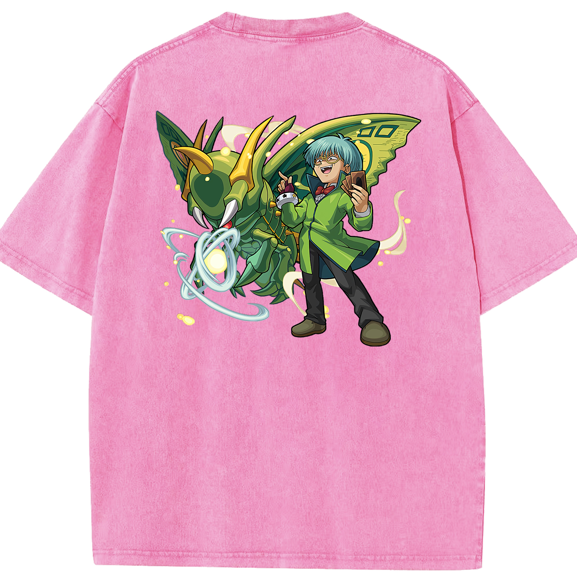 （画像用） 遊☆戯☆王 Yu-Gi-Oh! 綿100% ヴィンテージ風 半袖Tシャツ（背面プリント）